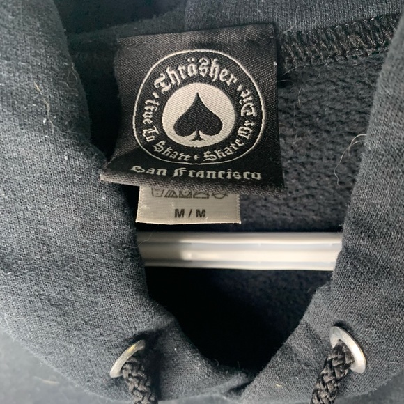 Thrasher black hoodie size medium - Picture 2 of 3
